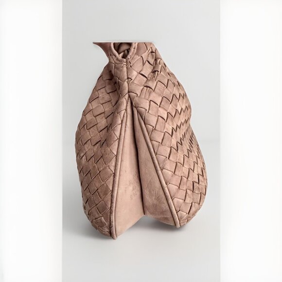 Vintage Bottega Veneta Camel Leather Crossbody Shoulder Bag Italy Authentic - Picture 4 of 8